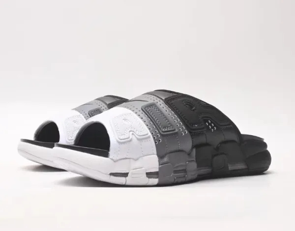 Design Slide Sandal White Black Gray Slippers - 1