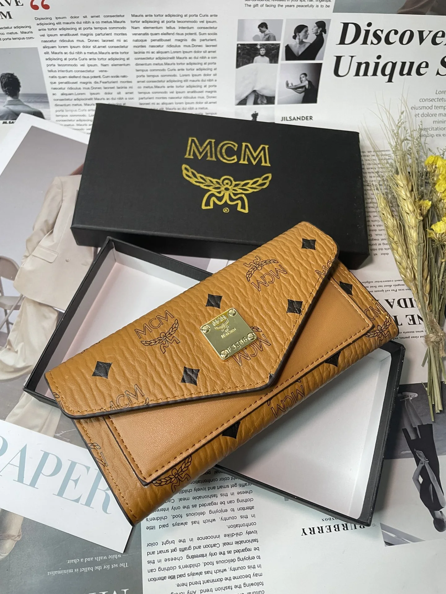 MCM Cognac Wallet