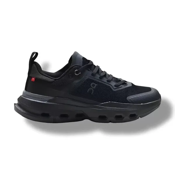 On Cloudmonster Black Sneakers Running Shoes - 1