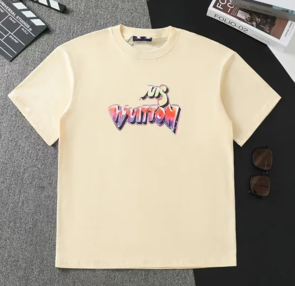 Louis Vuitton x Virgil Abloh 'Monsieur' Graphic T-Shirt Beige - 1
