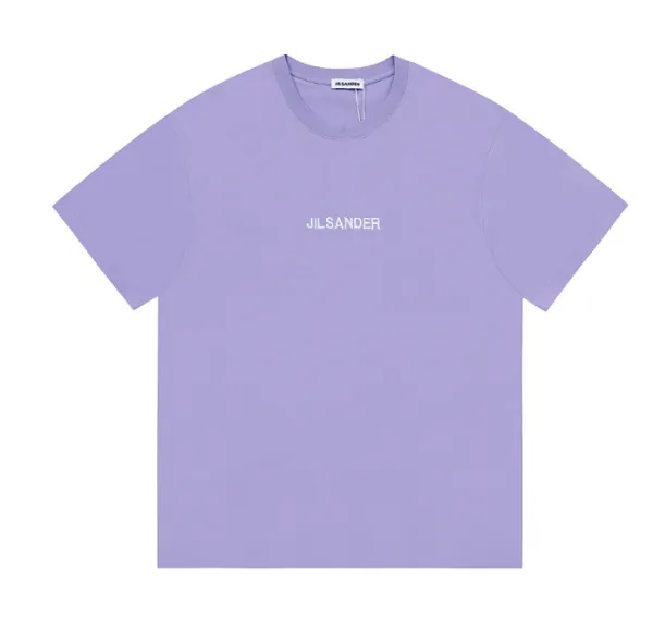 Jil Sander Logo Print Navy T-Shirt - 4