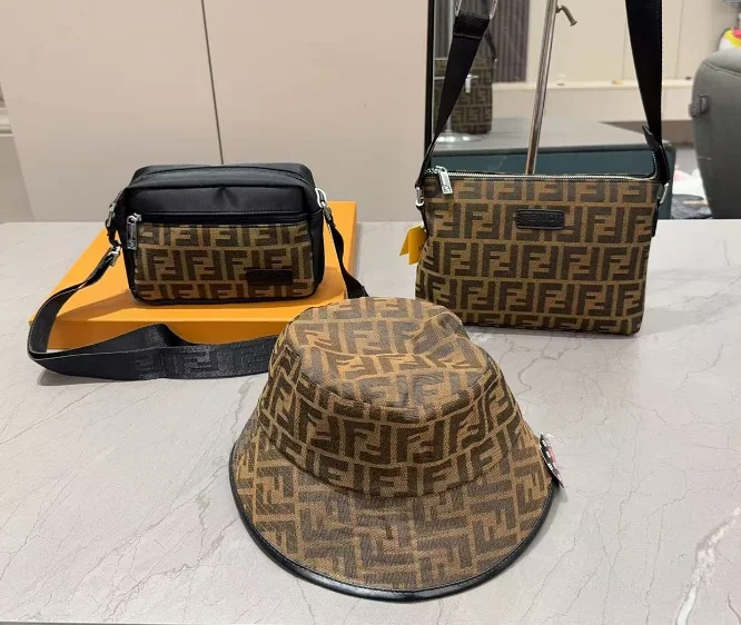 Fendi Brown Bag, Hat