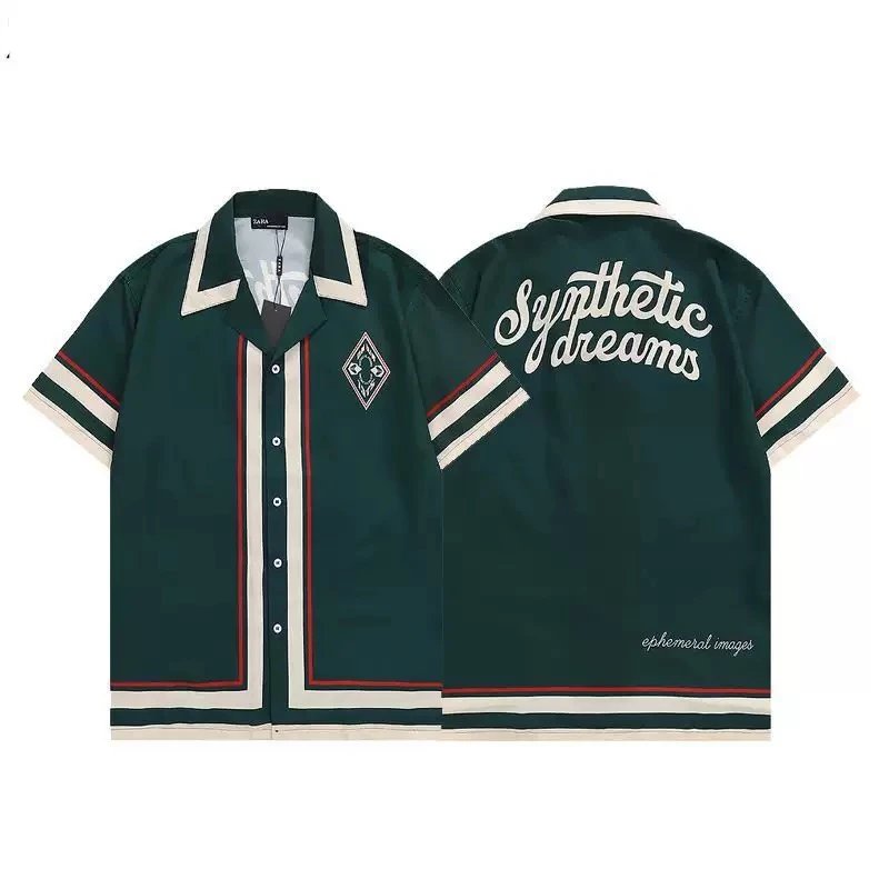 Unbranded Green 'Synthetic Dreams' Short-Sleeve Shirt