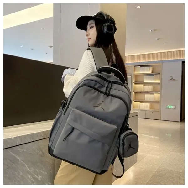 Nike Classic Backpack White Black Casual Backpack - 3