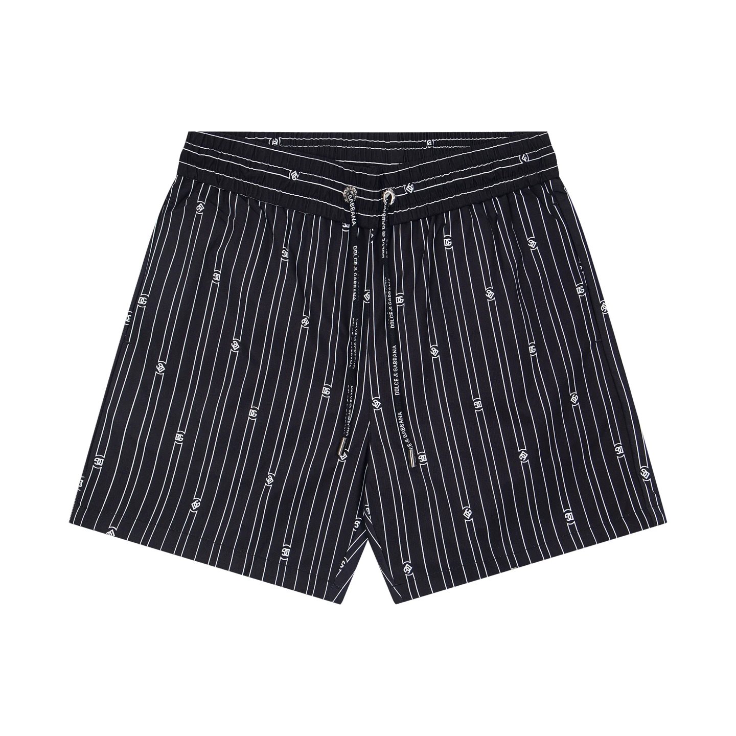 Dolce &amp; Gabbana Heart Print Black休闲 Swim Shorts