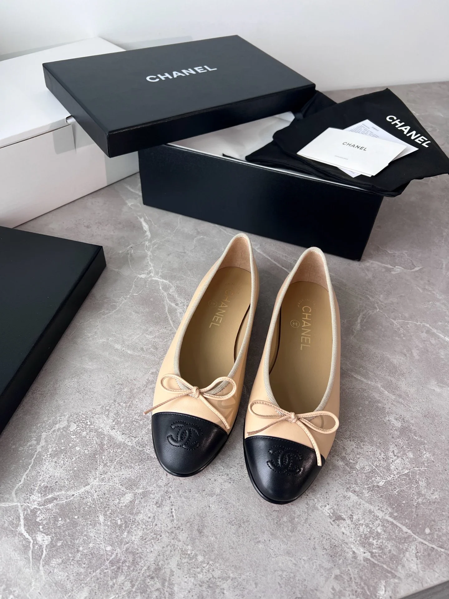 Chanel Beige and Bla
