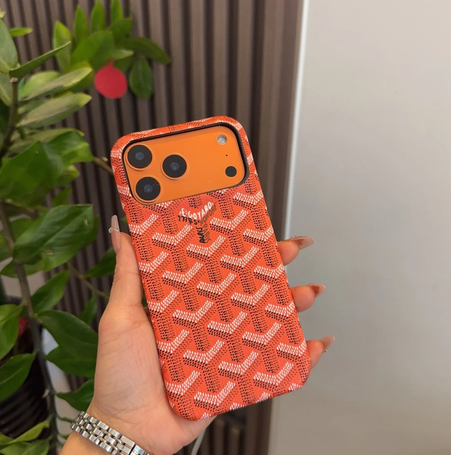 Goyard Orange Case