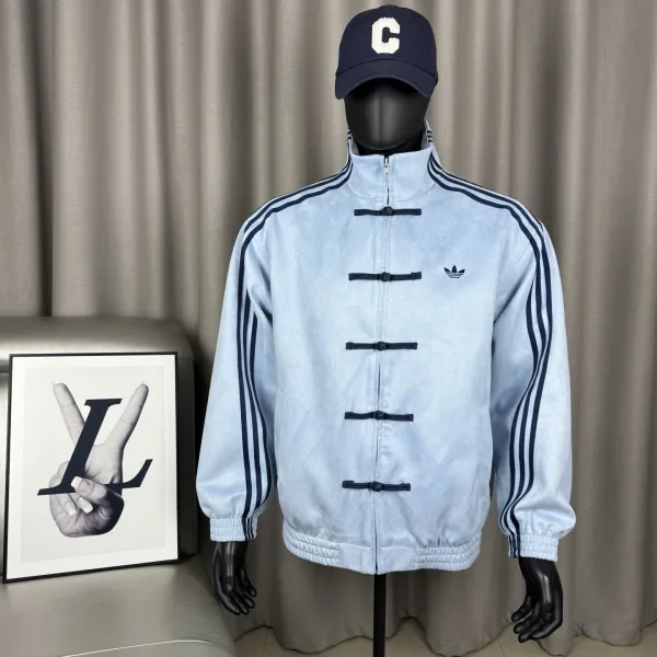 Adidas Originals Chinese Knot Jacket Light Blue Outerwear - 1