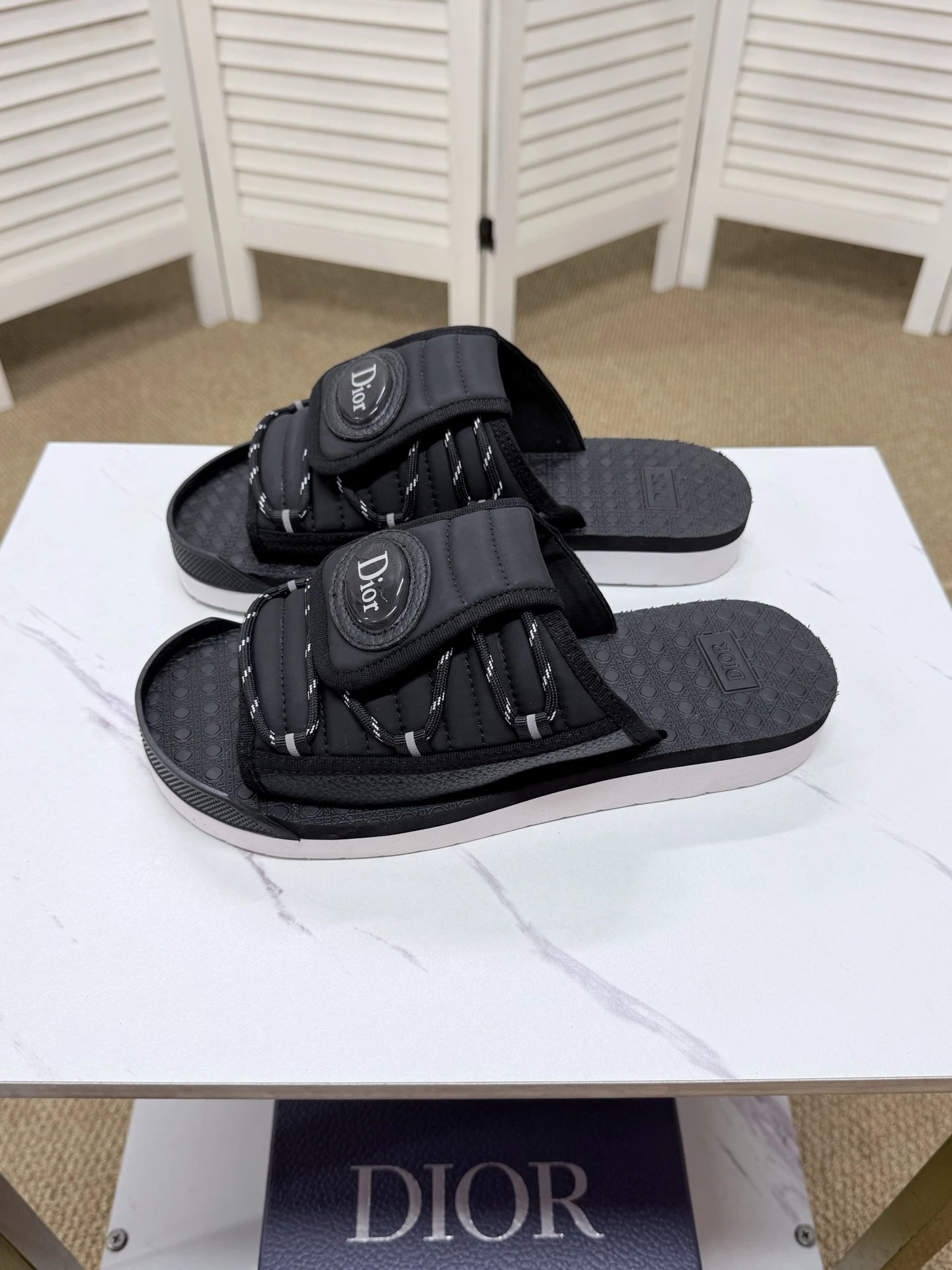 Dior Black Slides
