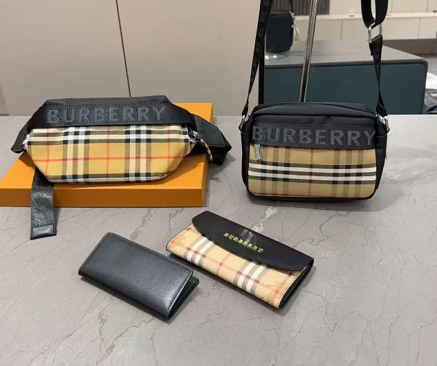 Burberry Vintage Check Black Bag