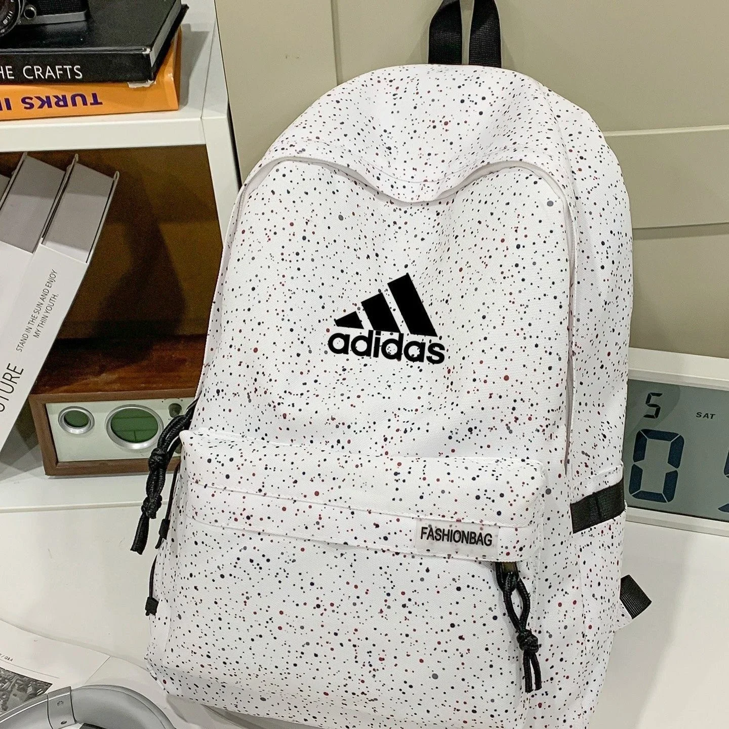 Adidas White Backpac