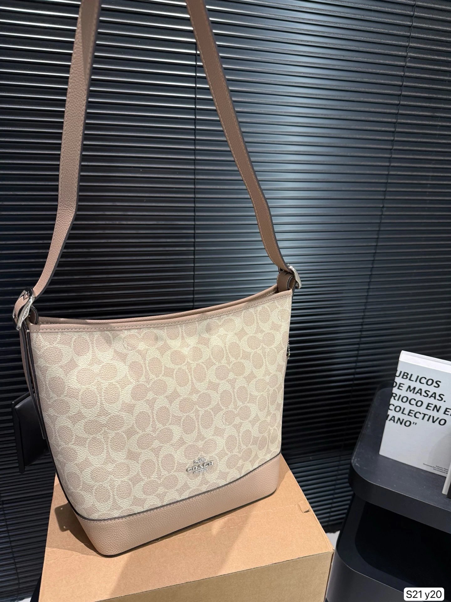 Coach Bucket Bag in Camel Suede with Matching Wristlet Handbags - 3