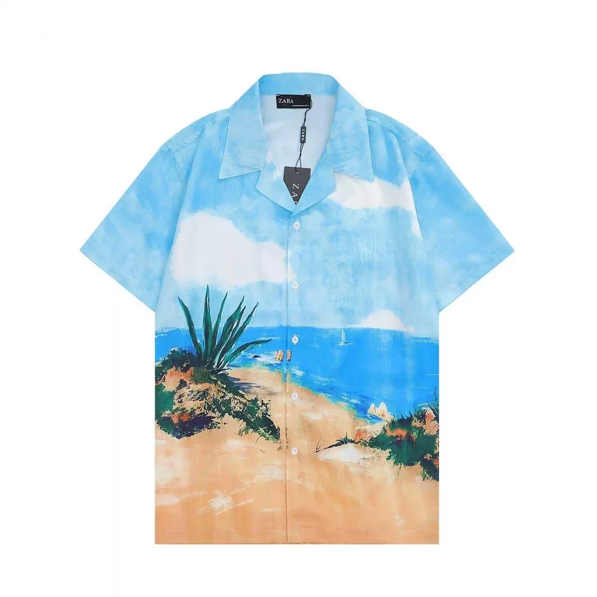 Zara Blue Beach Prin