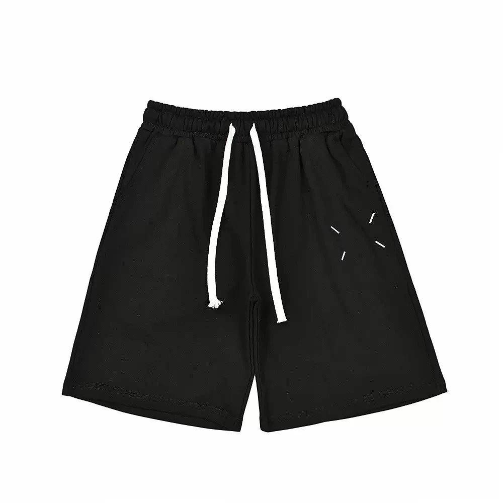 Cotton Drawstring Shorts Cream Minimalist Sport Shorts