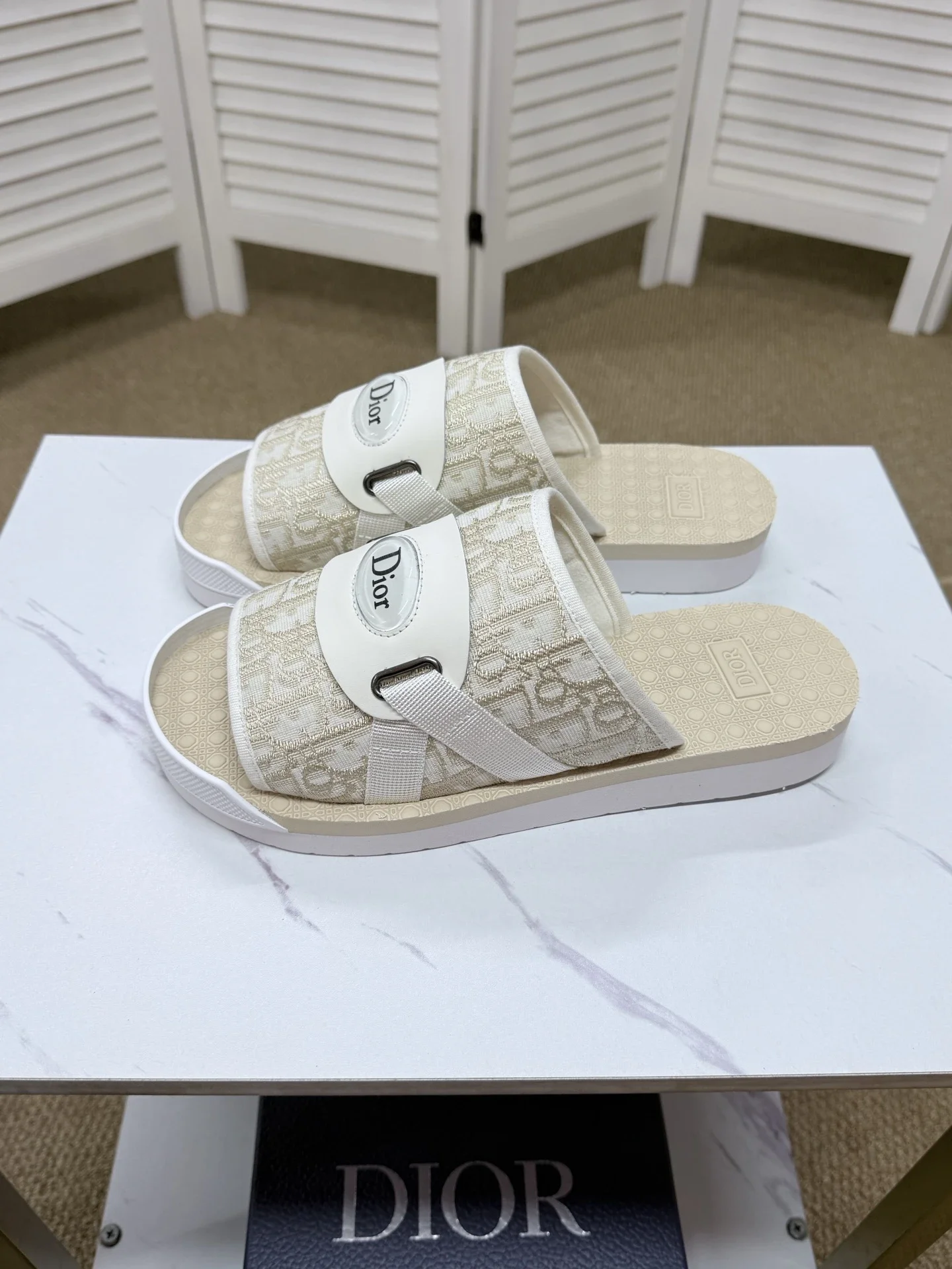 Dior Beige Slides