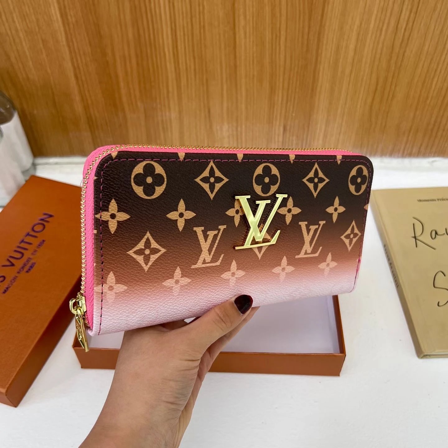 Dior Lady Dior Black Quilted Leather Wallet