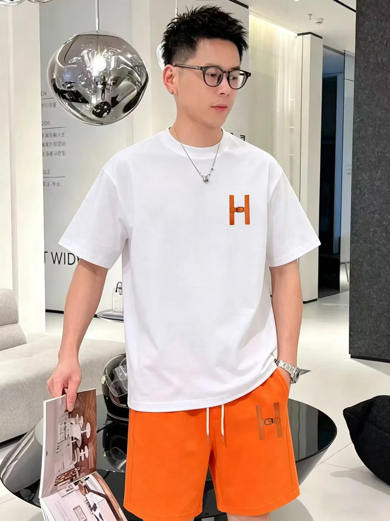 Hermes White T-Shirt