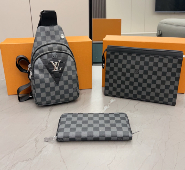 Louis Vuitton Grey Crossbody Bag