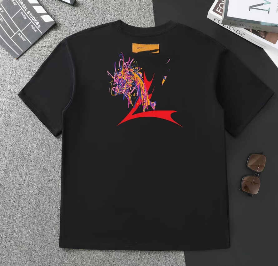 Louis Vuitton Brand Black T-Shirt