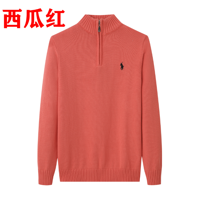 Polo Ralph Lauren Coral Half-Zip Knit Sweater