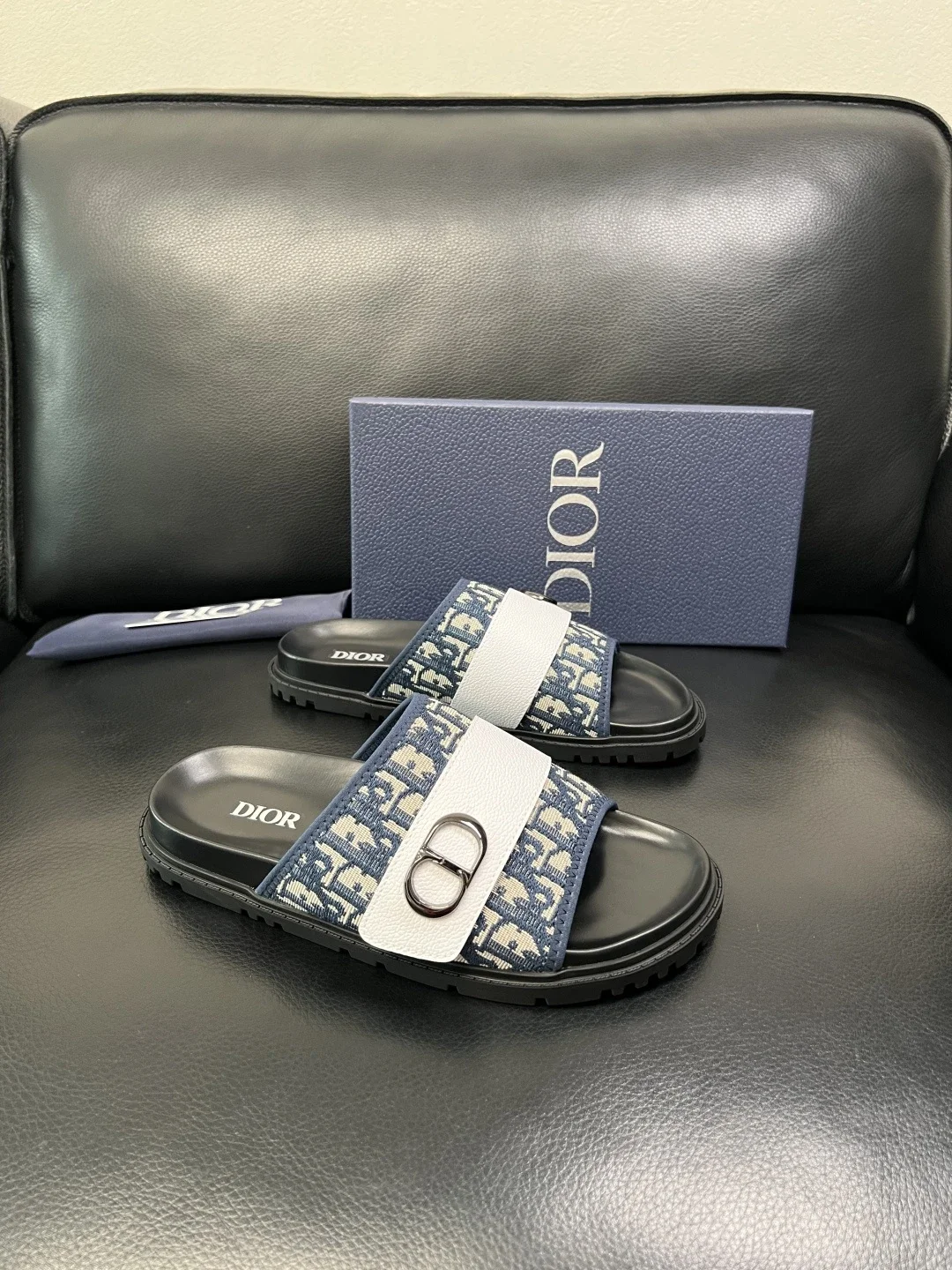 Dior Blue Slide Sand