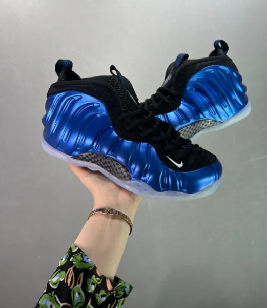 Nike Air Foamposite One Royal Blue Black Sneakers - 3