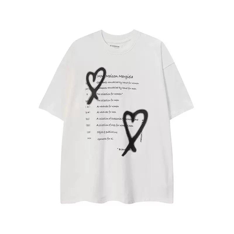 Maison Margiela Replica Black Graphic Print T-Shirt