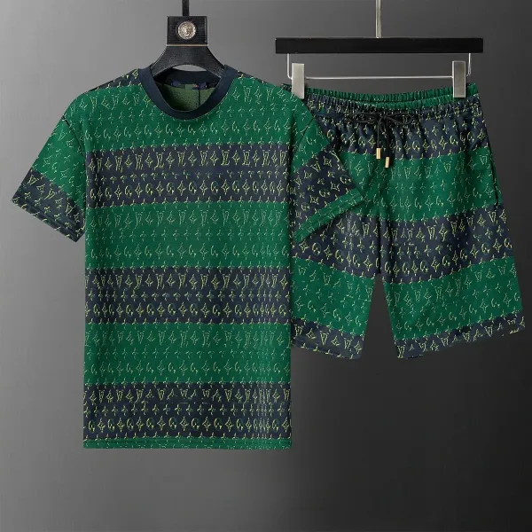 Dior Oblique Print Short-Sleeve Shirt and Shorts Set Black - 5