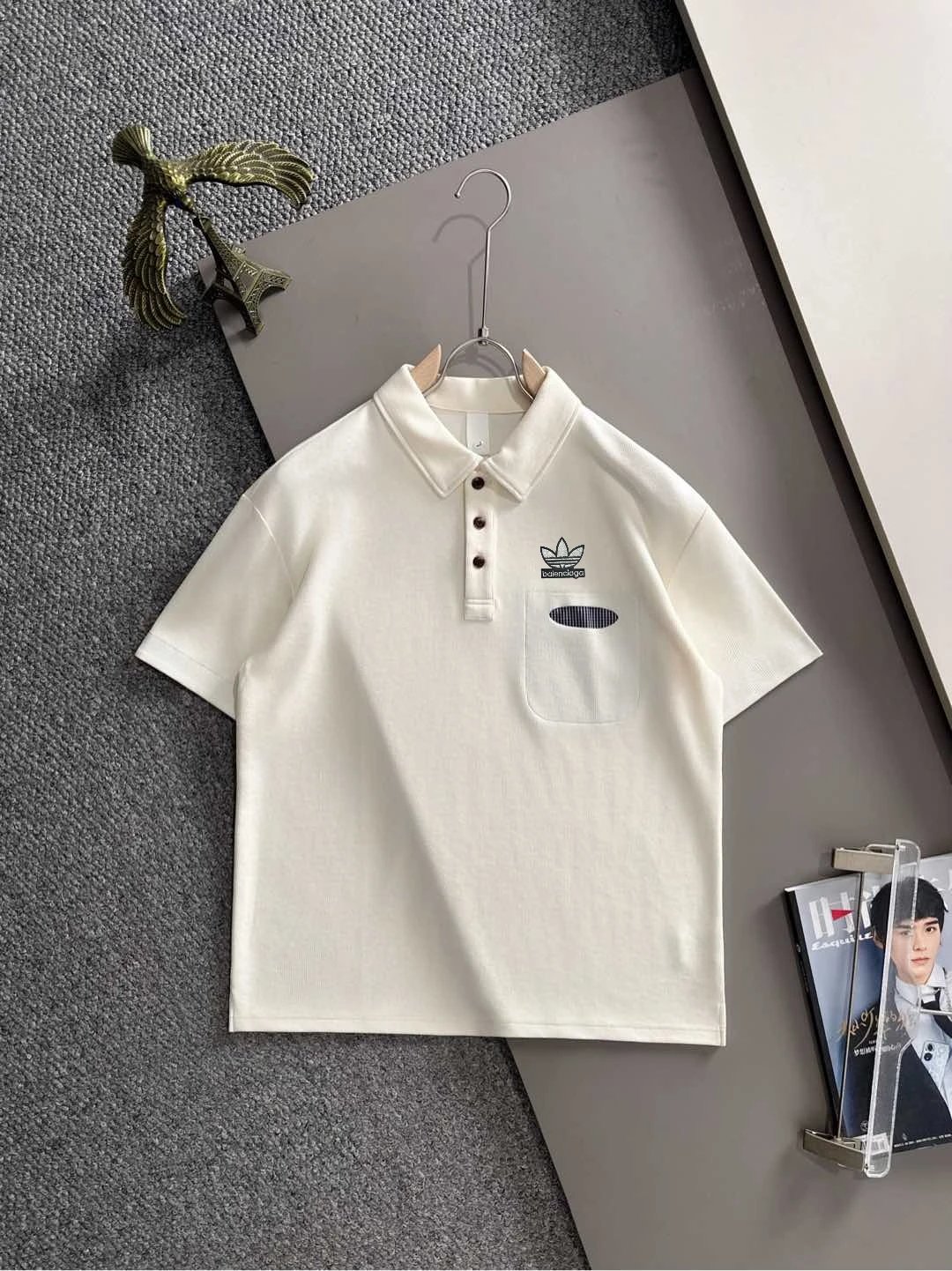 Adidas White Polo Sh