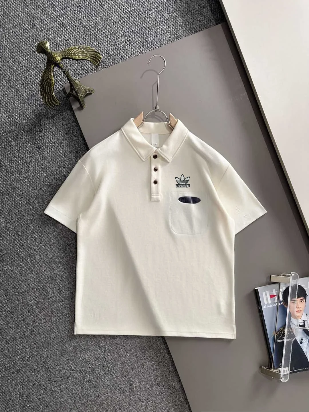 Adidas White Polo Shirt