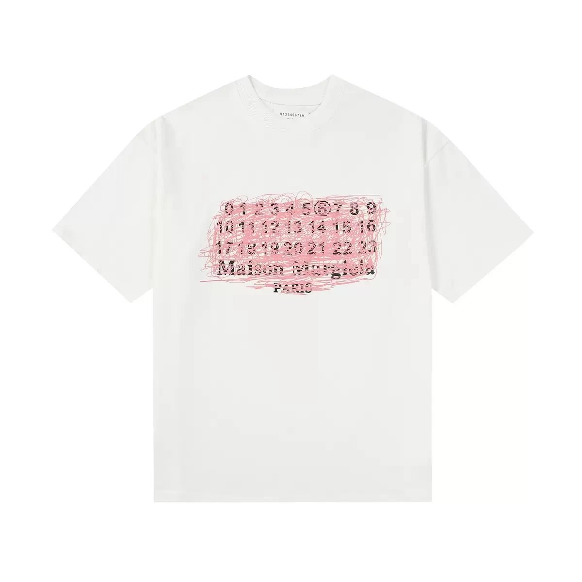 Maison Margiela Replica Black Graphic Print T-Shirt