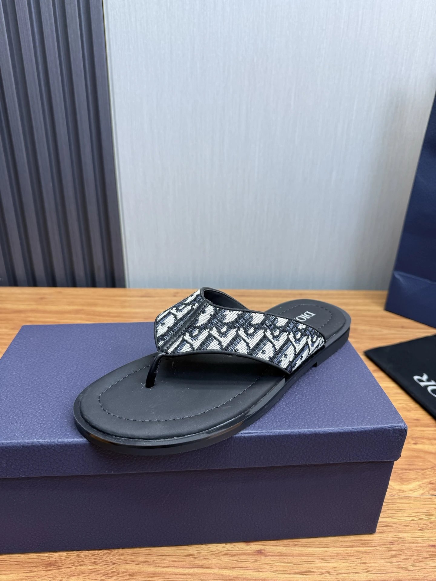 Dior Black Flip Flop