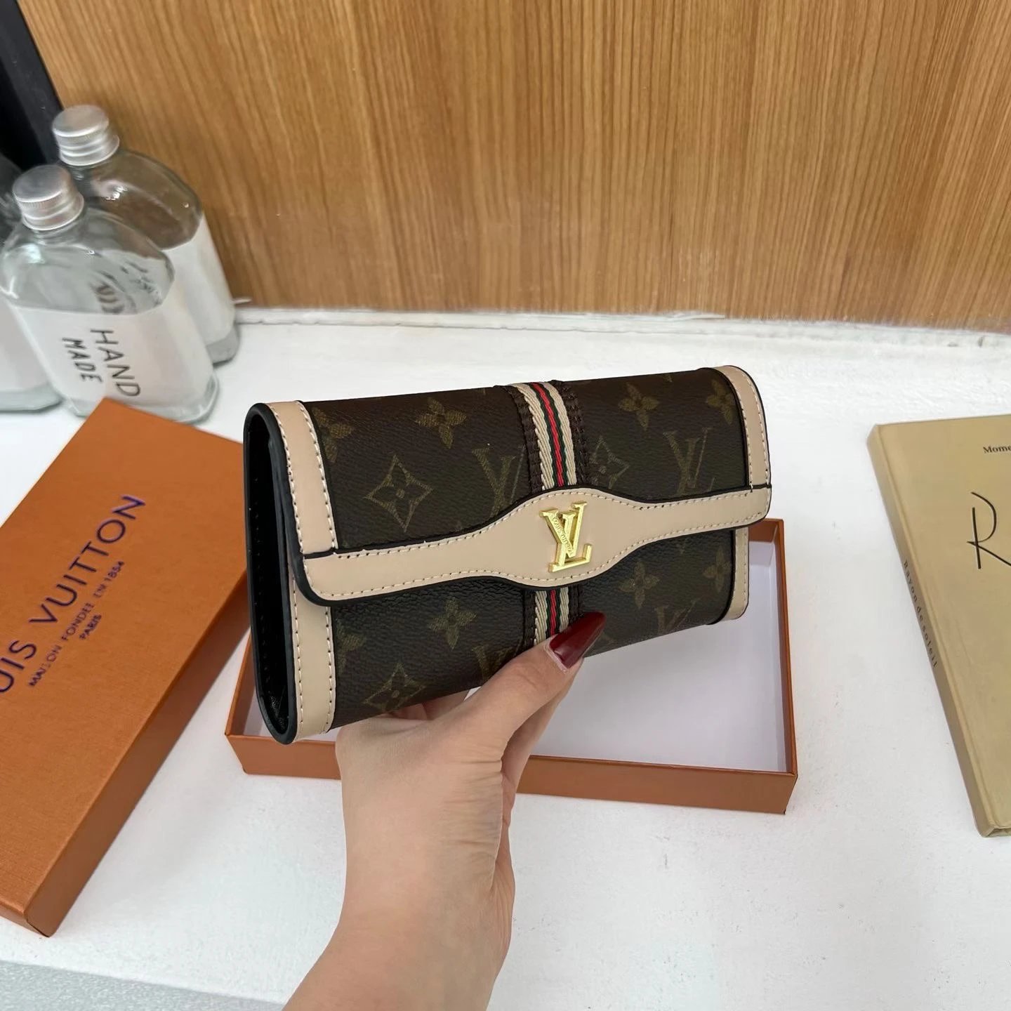 Dior Lady Dior Black Quilted Leather Wallet
