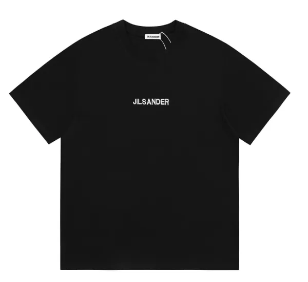 Jil Sander Logo Print Navy T-Shirt - 3