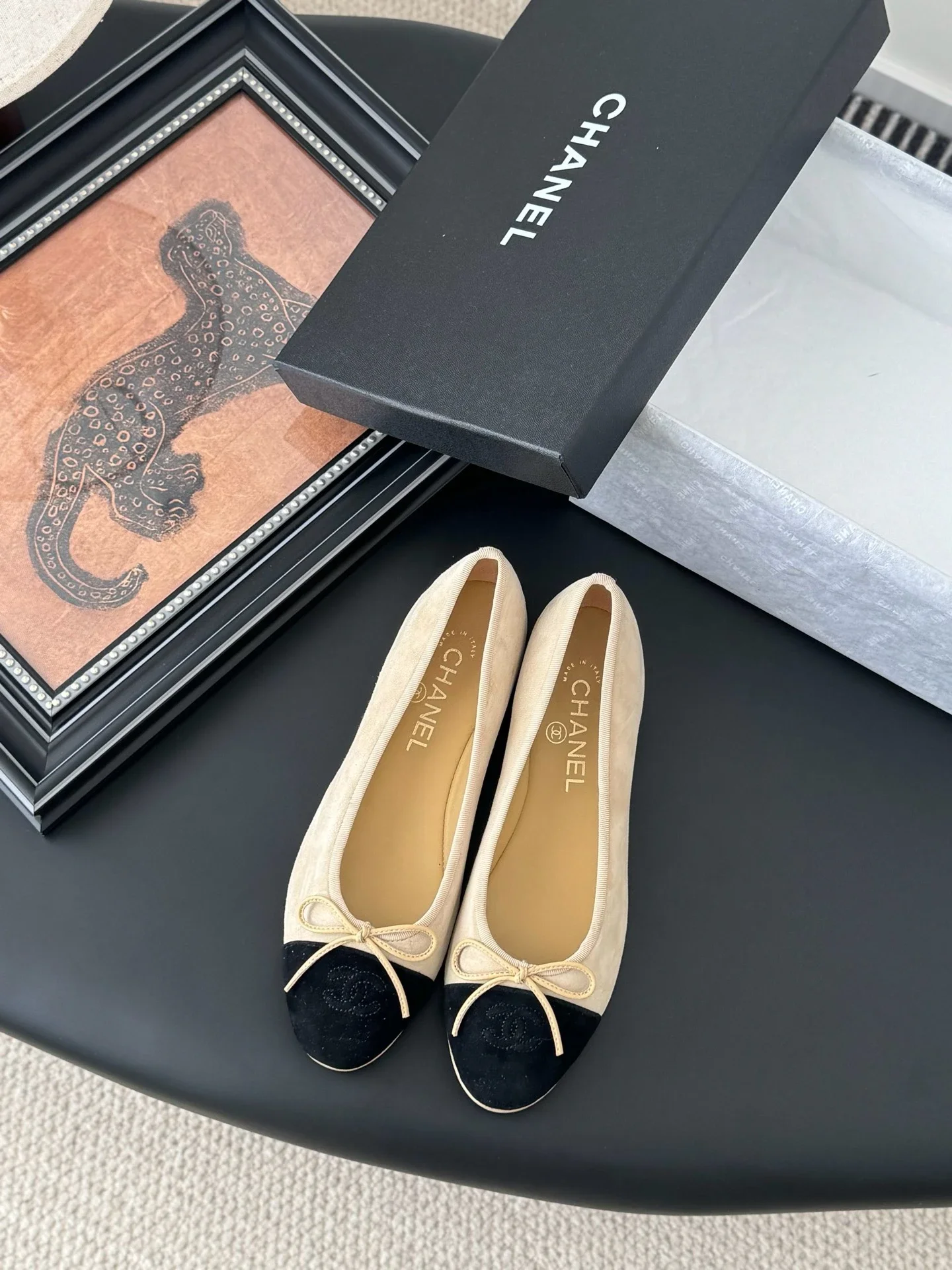 Chanel Beige and Bla