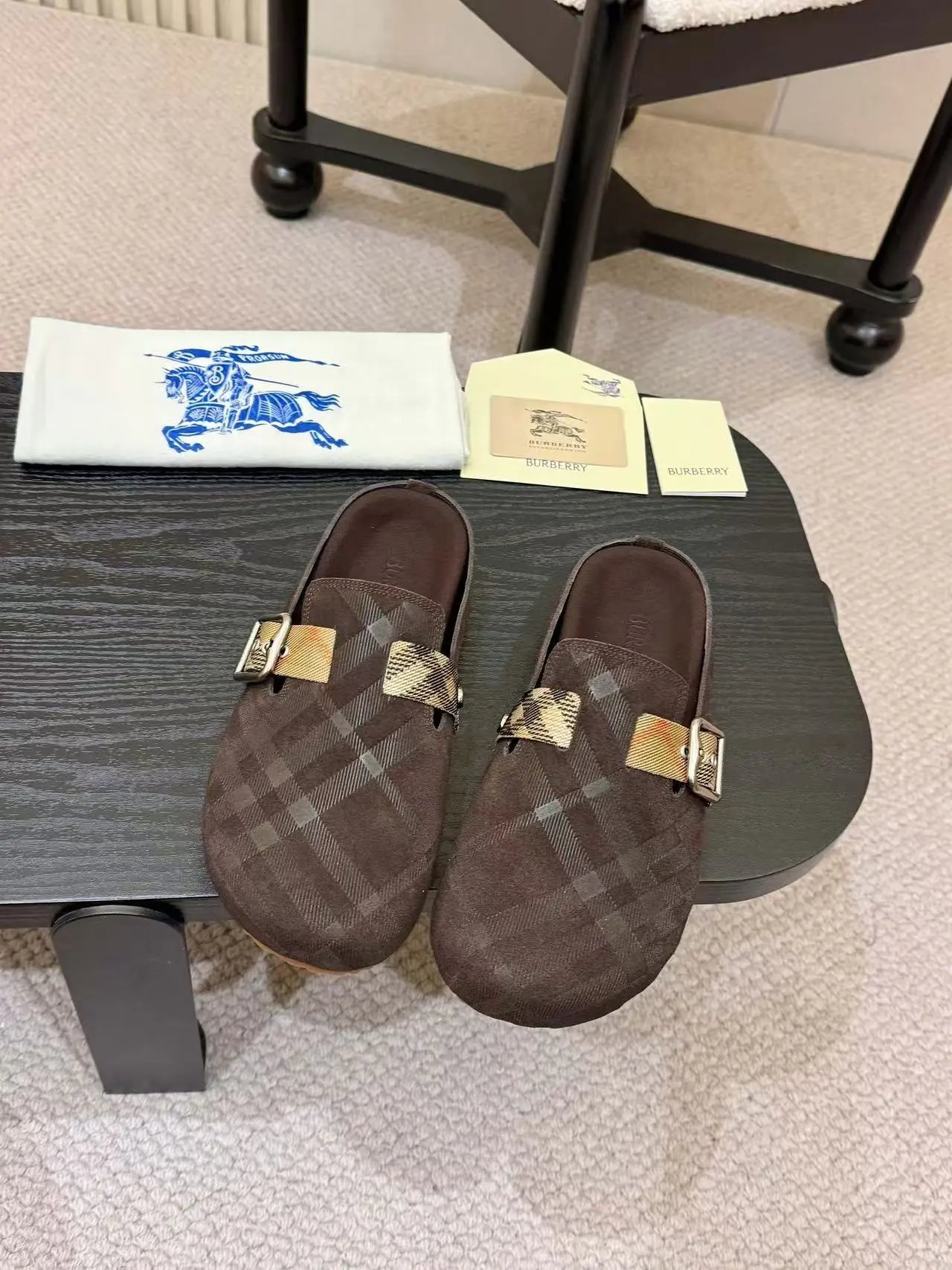 Burberry Brown Clogs