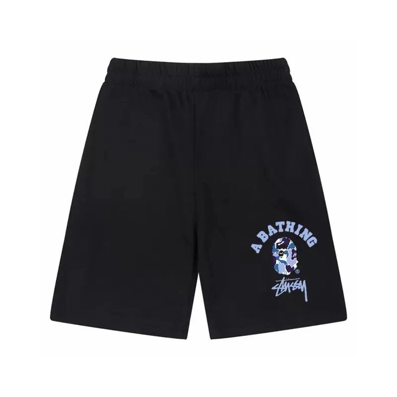 Stussy Dice Print Black Graphic Shorts