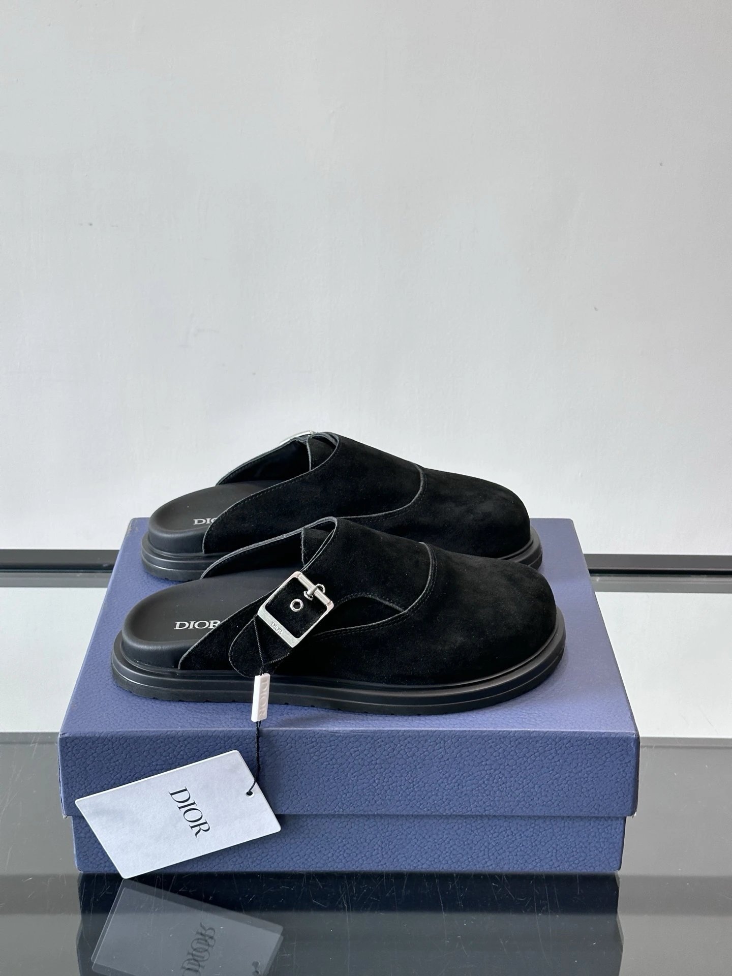 Dior Black Slippers
