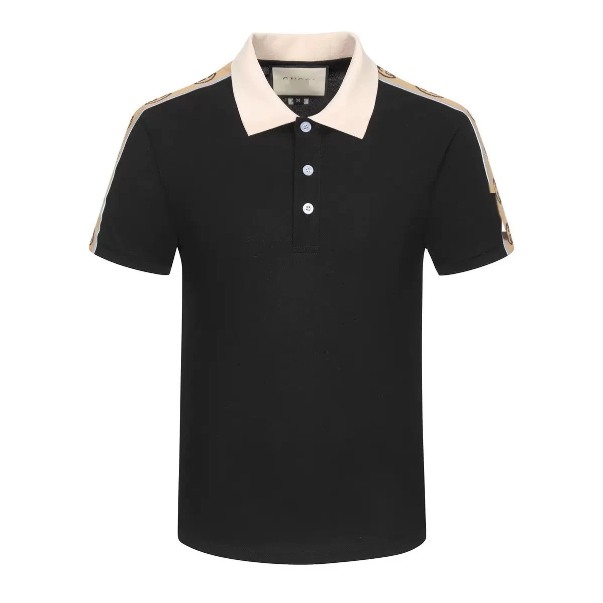 Gucci Web Stripe Black Green Red Classic Polo Shirt