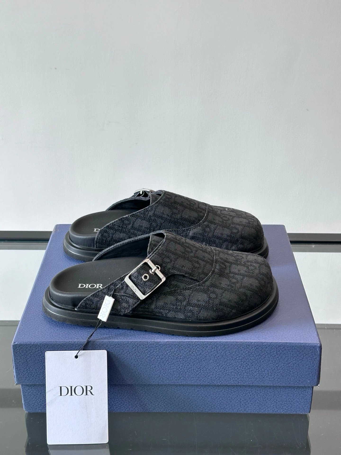 Dior Black Slippers