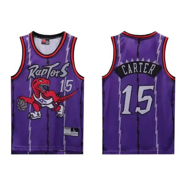 Mitchell & Ness Charlotte Hornets Larry Johnson #1 Throwback Jersey Light Blue - 6