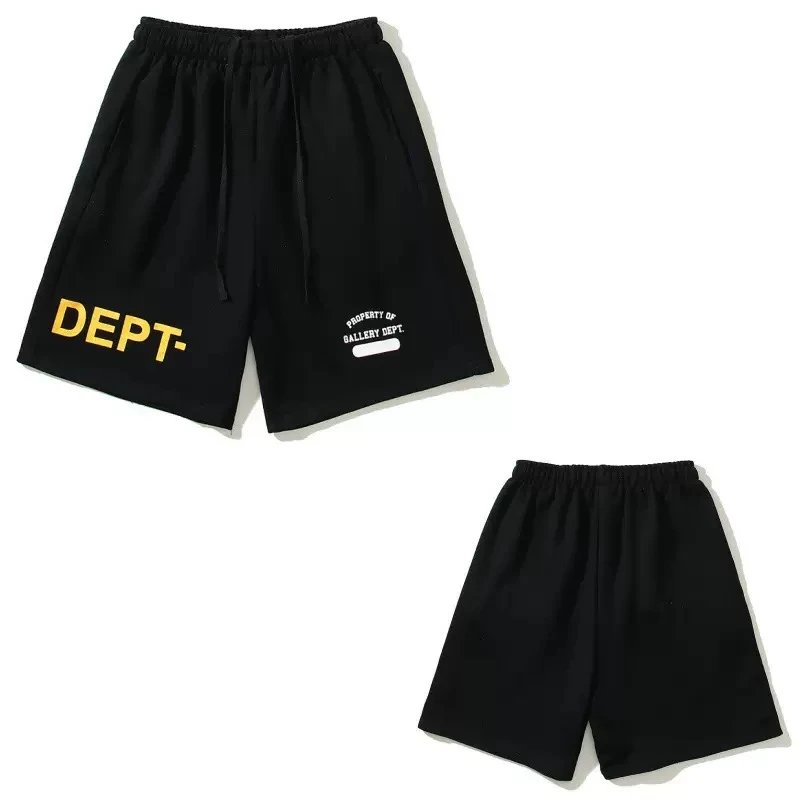 Dept. de la Galerie Black Paint Splatter Streetwear Shorts