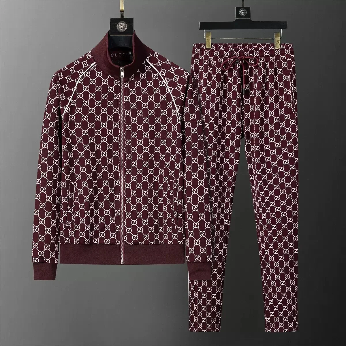 Gucci Burgundy Tracksuit