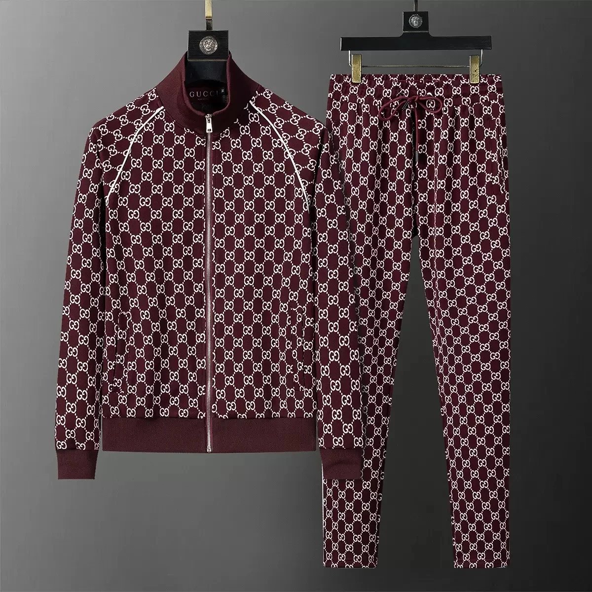 Gucci Burgundy Tracksuit