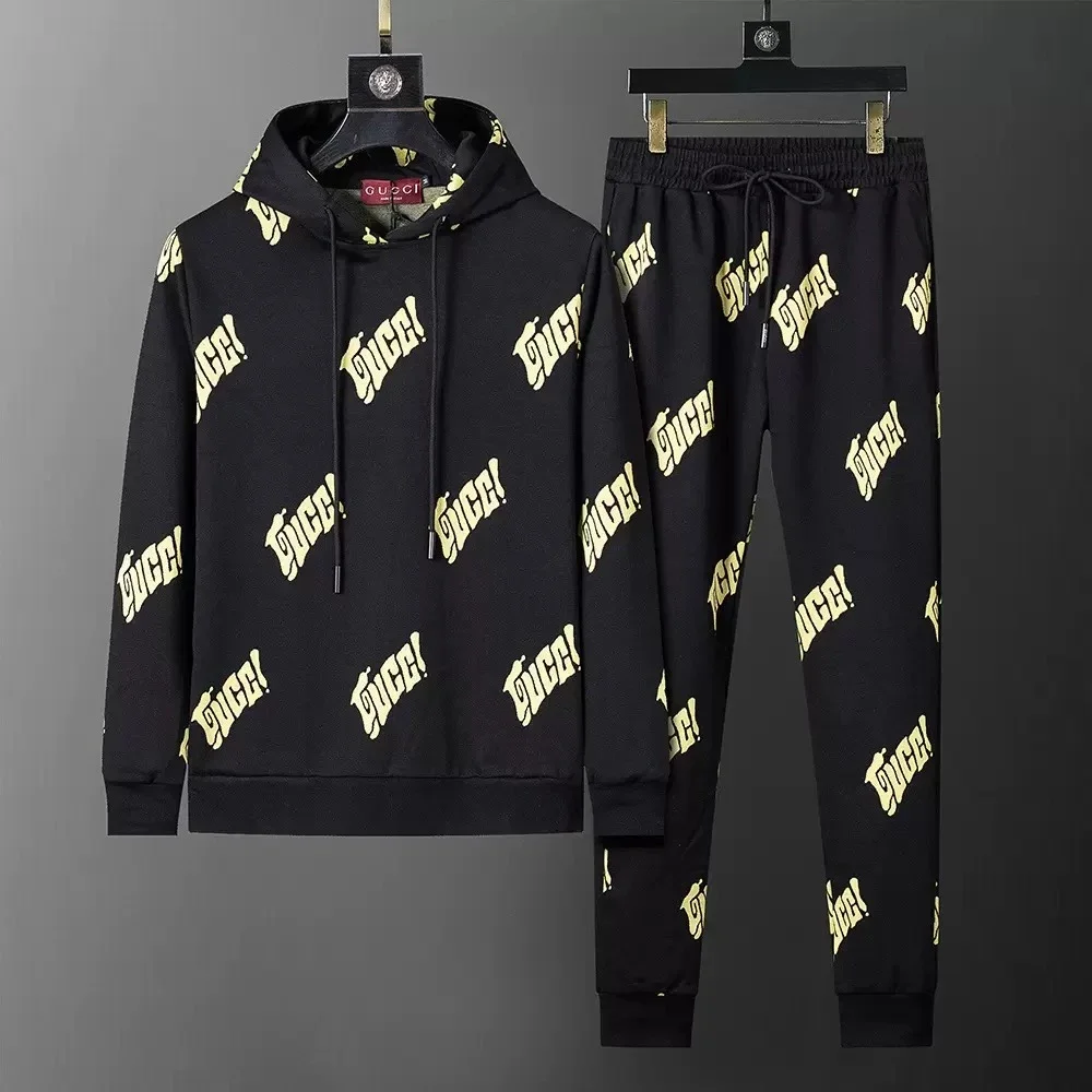 Gucci Black Yellow Tracksuit