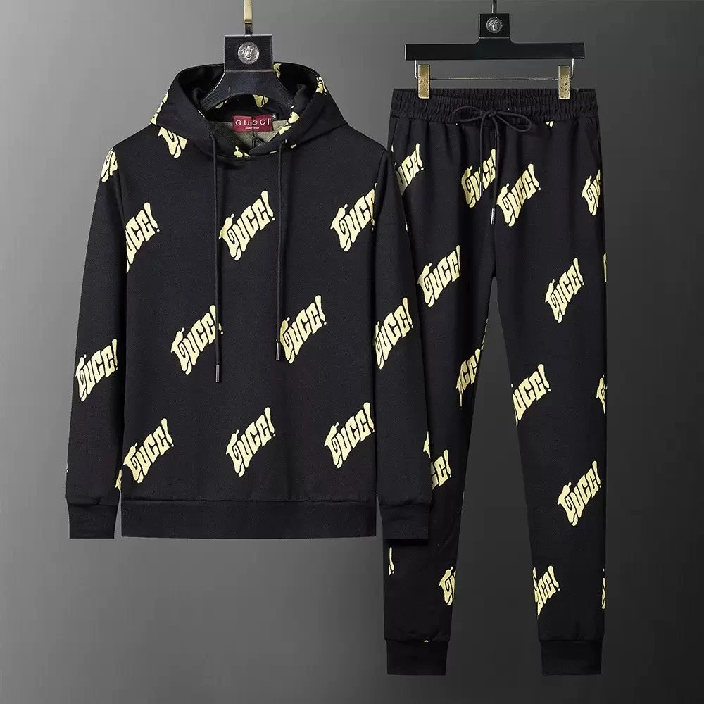 Gucci Black Yellow Tracksuit