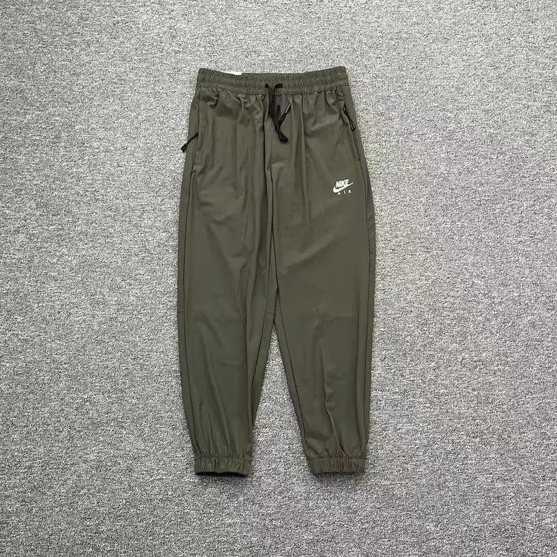 Nike Jackets Zip-Up Windbreaker Jacket — Khaki Breathable Sweatpants