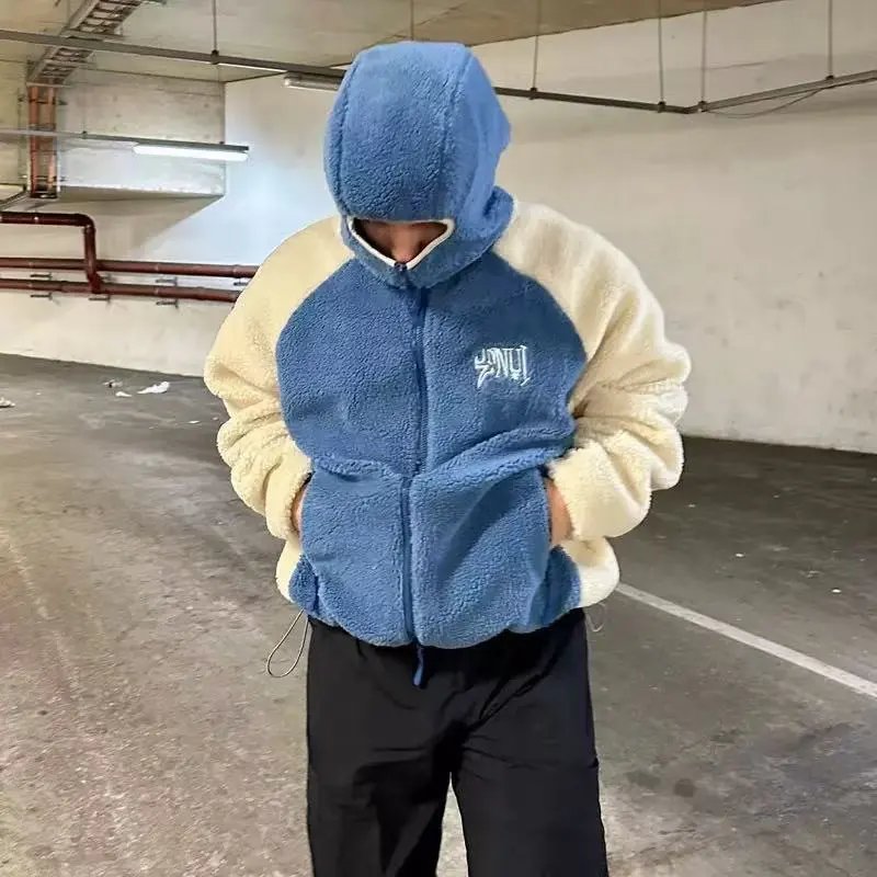 蓝色羊毛羔