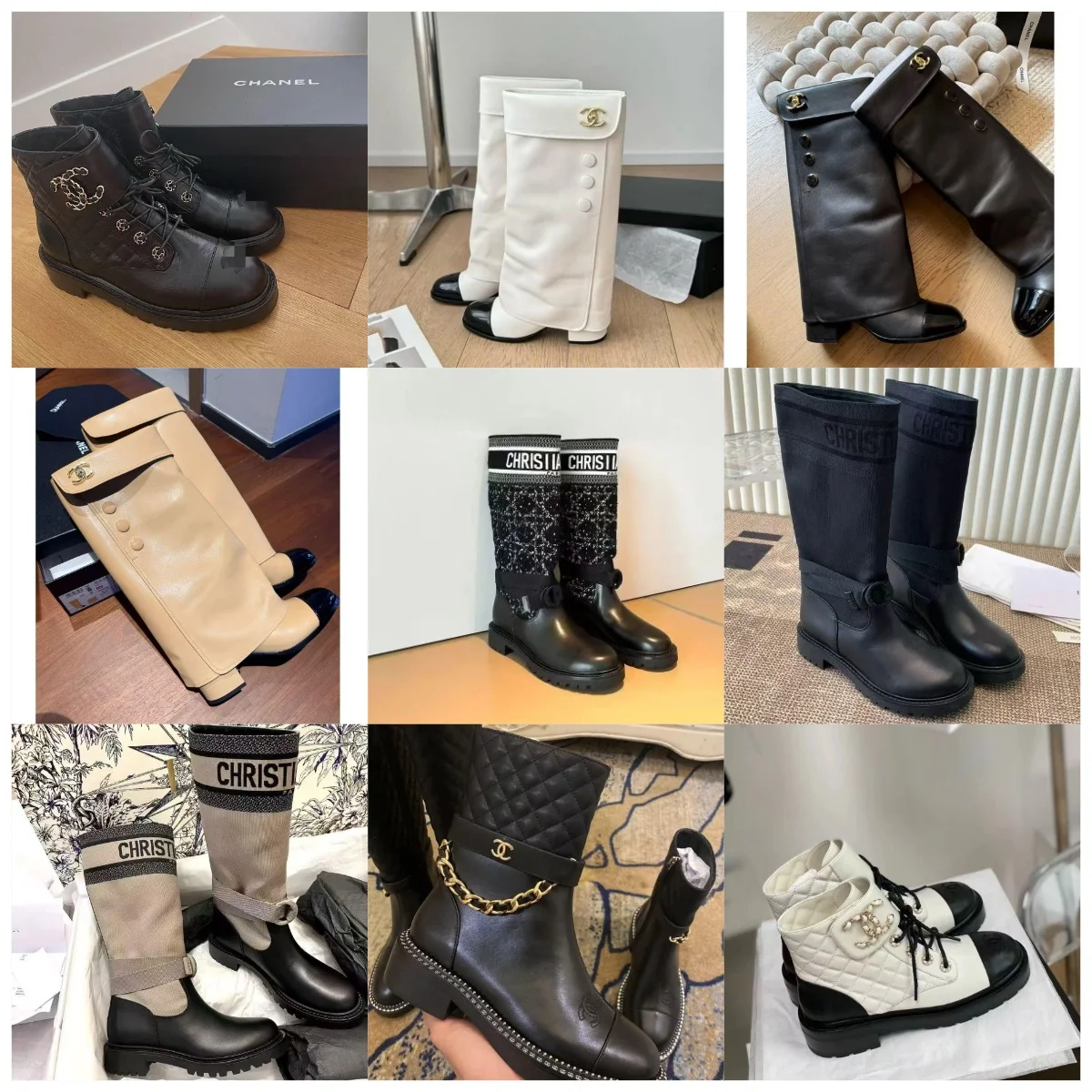 Chanel boots combina