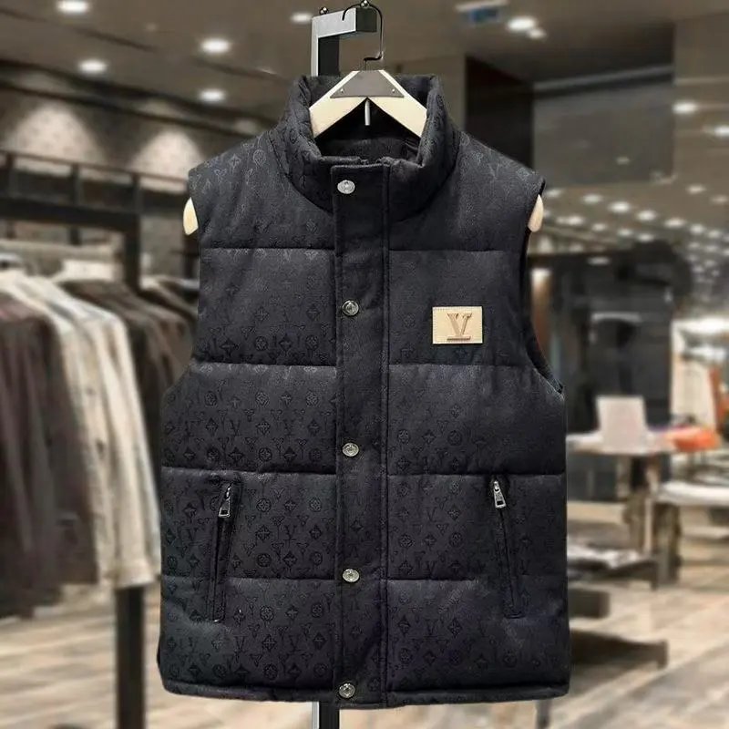Louis Vuitton Jackets Hooded Monogram Padded Jacket — Black vest